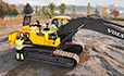 Volvo EC300D excavator increase your uptime through ease of serviceability from grouped filters and wide compartment doors