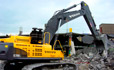 Volvo EC700C excavator feature the Volvo D13 engine for greater fuel efficiency