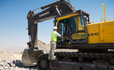 Volvo EC700C excavator offer an operator environment with Volvo s industry leading cab and large areas of glass for enhanced visibility