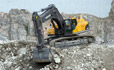 Volvo EC700C excavator get the job done in demanding conditions thanks to a strong durable undercarriage