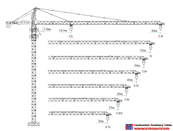 XCMG QTZ200(6024-12) Tower Crane