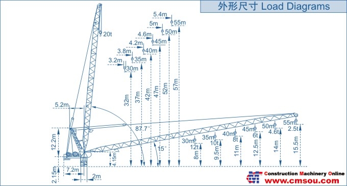 SCM D320 Tower Crane