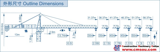 SCM C5510 Tower Crane