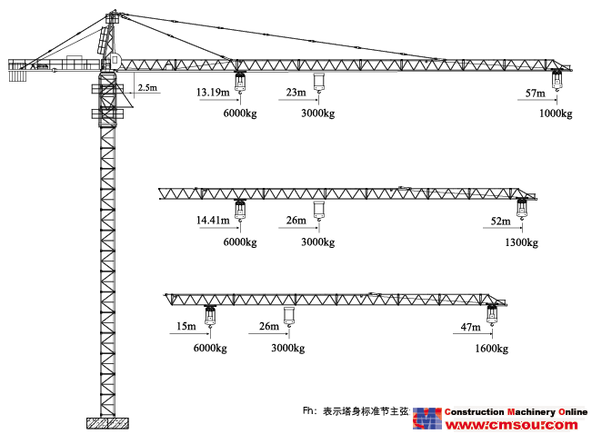 XCMG QTZ80-5710FH-6 Tower Crane