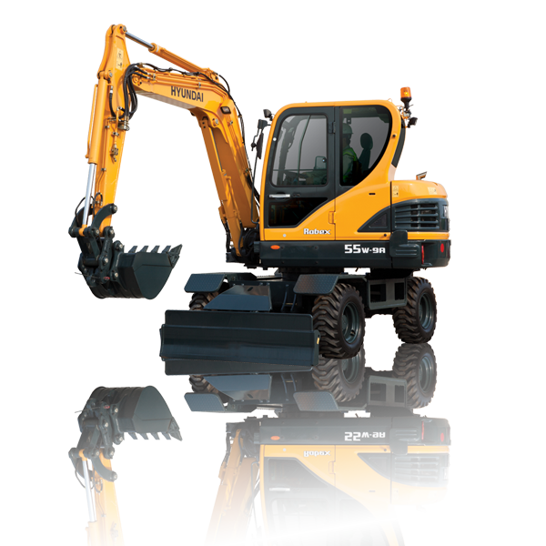 hyundai R55W-9A wheel excavators