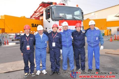 Sany service engineers and Japanese workers become good friends when training together